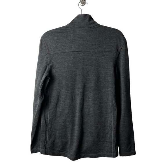 Icebreaker gray merino wool jacket full zip long sleeve men’s size small - Picture 2 of 8